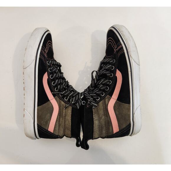 VANS Sk8-Hi 46 MTE Paracord Canteen Black Pink Suede Leather Color Block Unisex - Picture 8 of 10